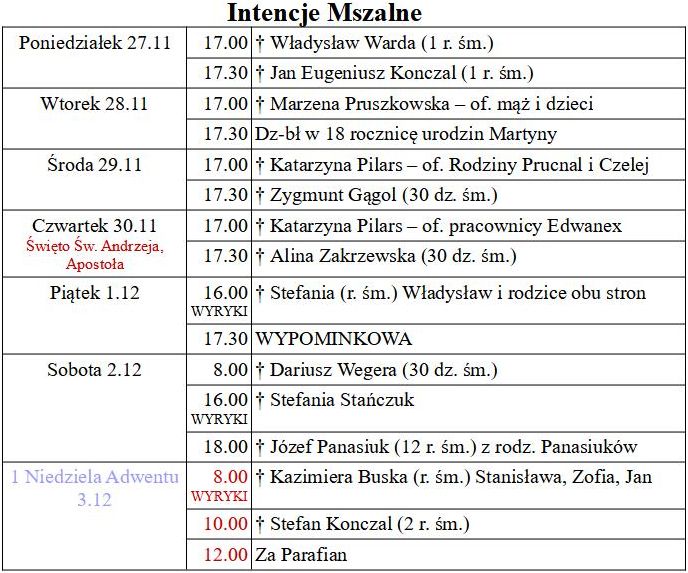 od 27.11 do 03.12.2023