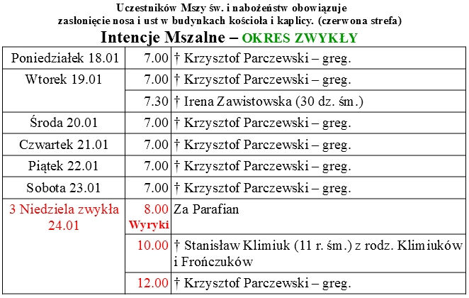 od 17.01 do 24.01.2021