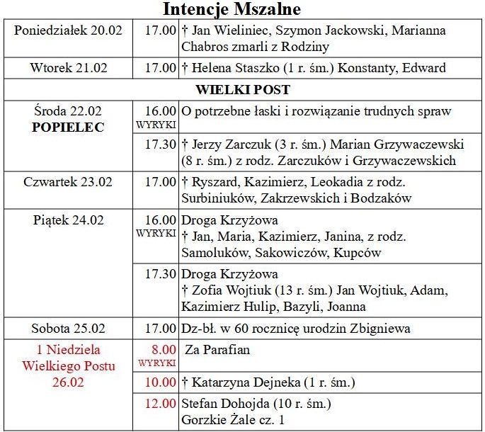 od 20.02 do 26.02.2023